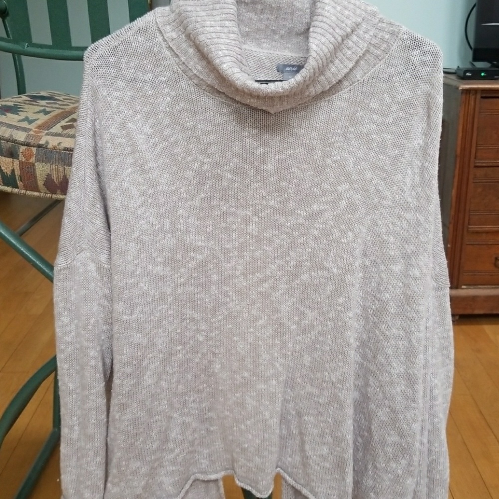 Aerie turtle neck, open back sweater